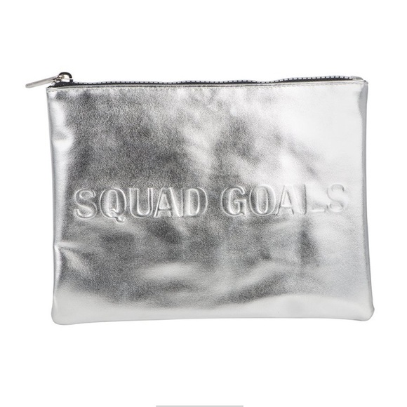 LONDON SOHO NY Silver “Squad Goals” Clutch​​​ - Picture 5 of 6
